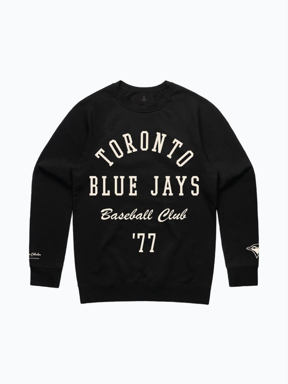 Toronto Blue Jays Peace Collective Crewneck Black Unisex Sweater NWT XS